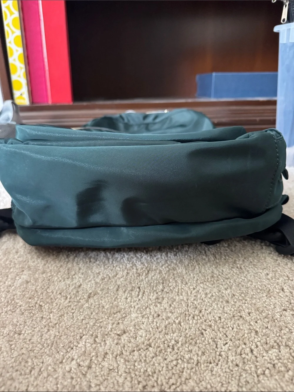 Dark Green Quilted work backpack